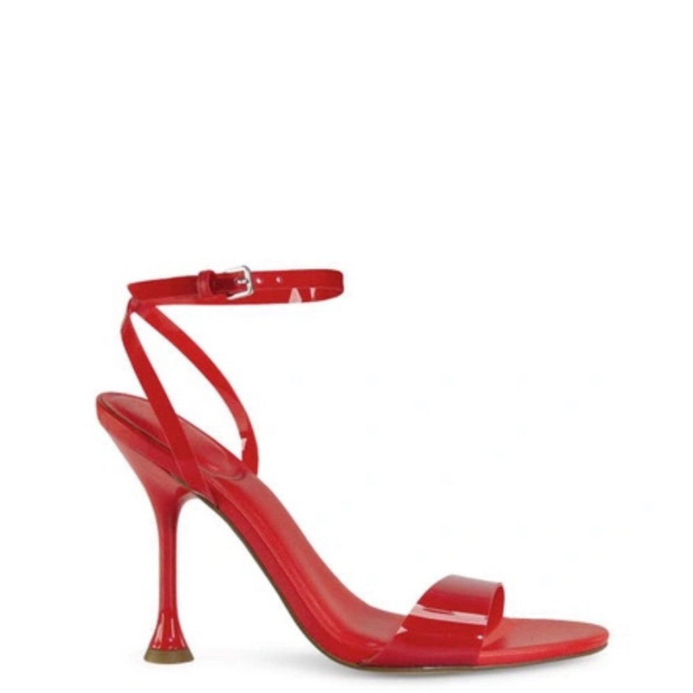 Marc Fisher Calisty Red Strappy Heeled Sandal - Picture 3 of 9